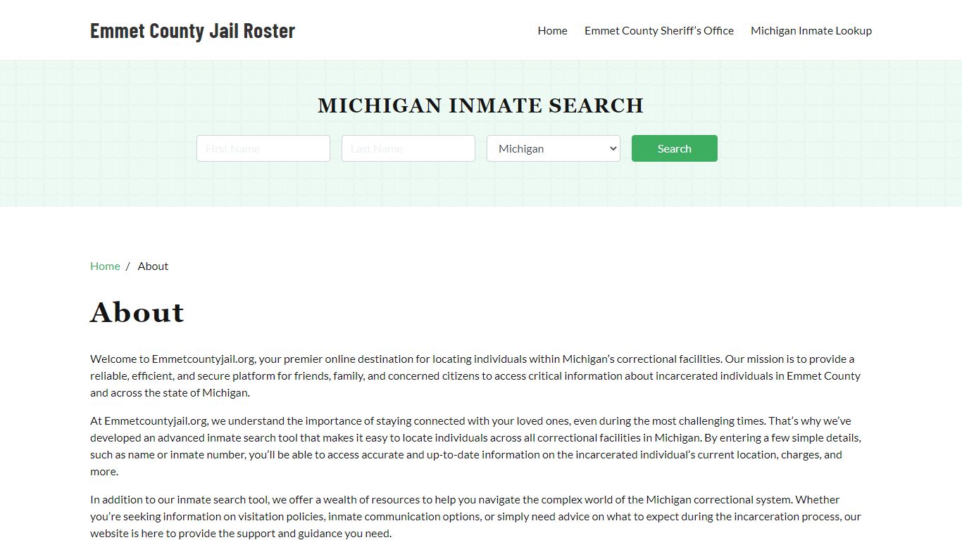 Michigan Inmate Search